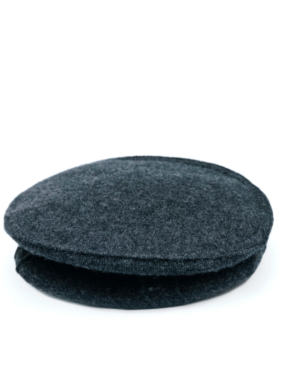 Lambswool Plain Cap Charcoal